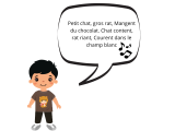 Je sais dire des comptines contenant des phonèmes proches.