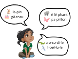 Je sais comparer et classer les mots selon le nombre de syllabes.