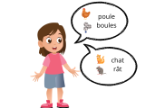 Je sais discriminer des mots auditivement proches.