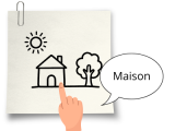 Je peux regarder attentivement une image et nommer ce que j'y vois.