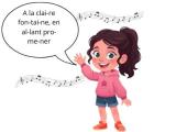 Je peux chanter ou dire une comptine en articulant pour me faire comprendre.